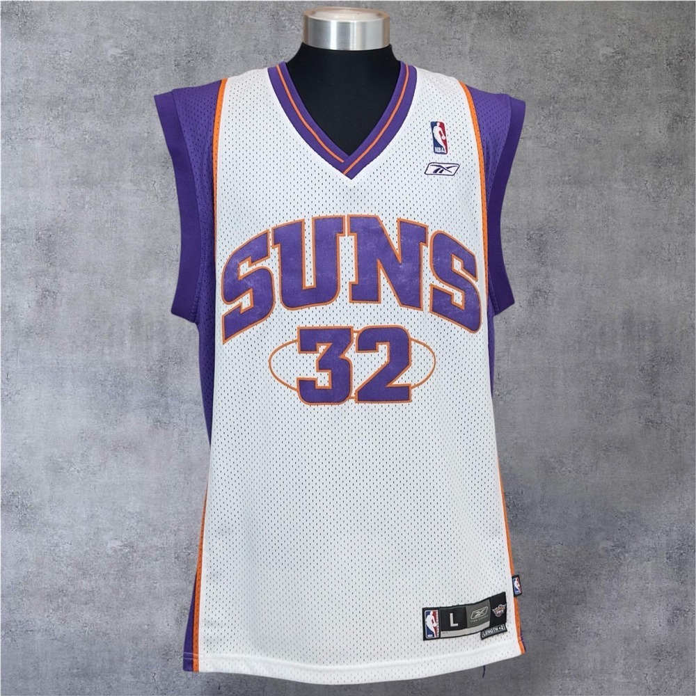 Vintage Phoenix‎ Suns Jersey Mens 2XL White Nike Team Stoudemirre #32 Sewn Y2K